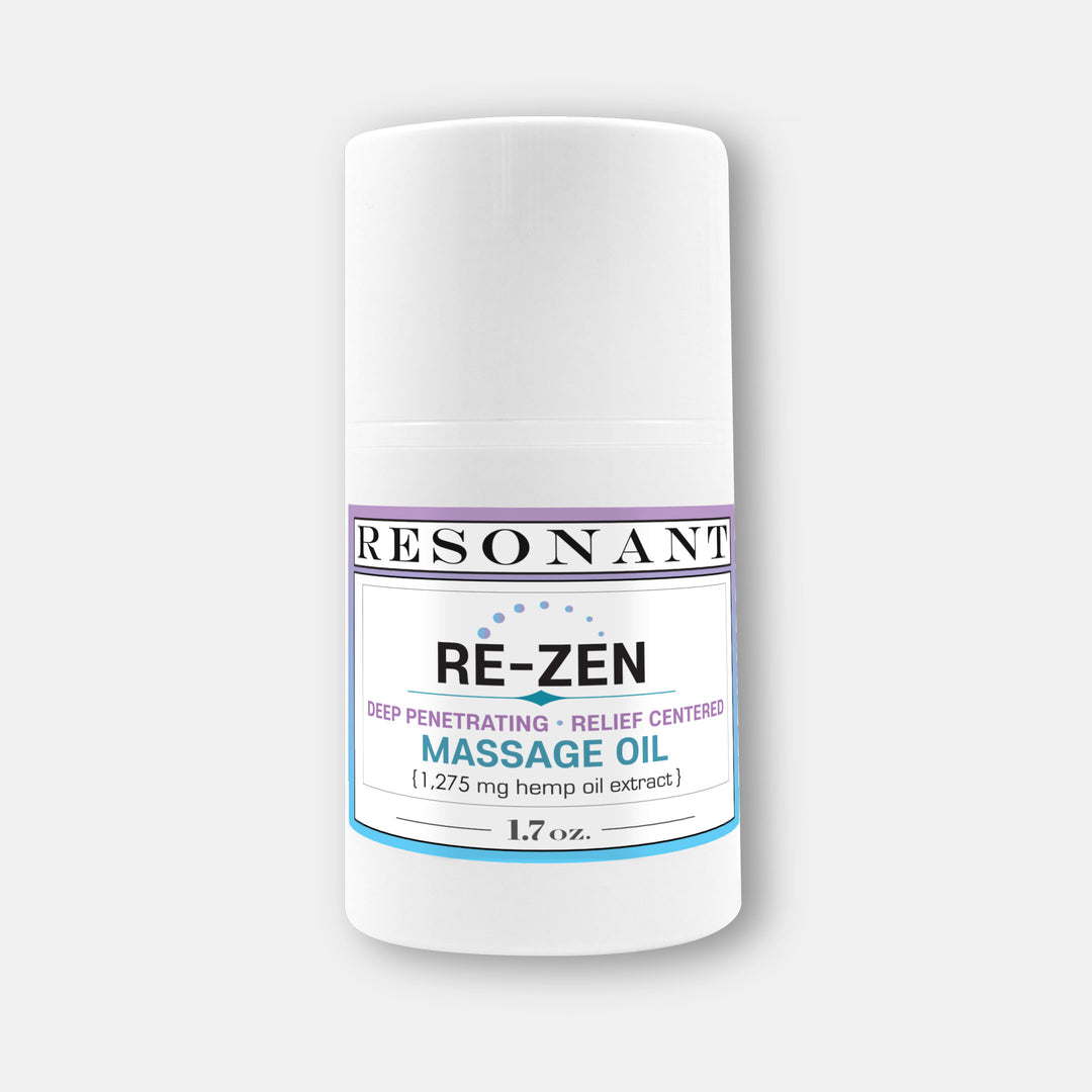 RE-ZEN - RELIEF MASSAGE OIL – Resonant Botanicals